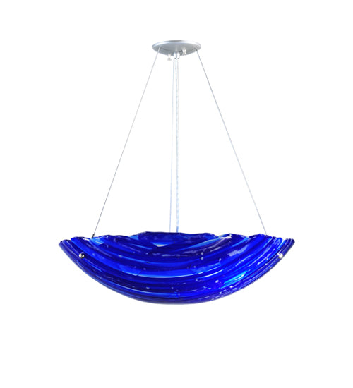 Meyda Tiffany Metro Fusion 107083 Pendant Light - Blue/Dk/Med/Lt.On Clear