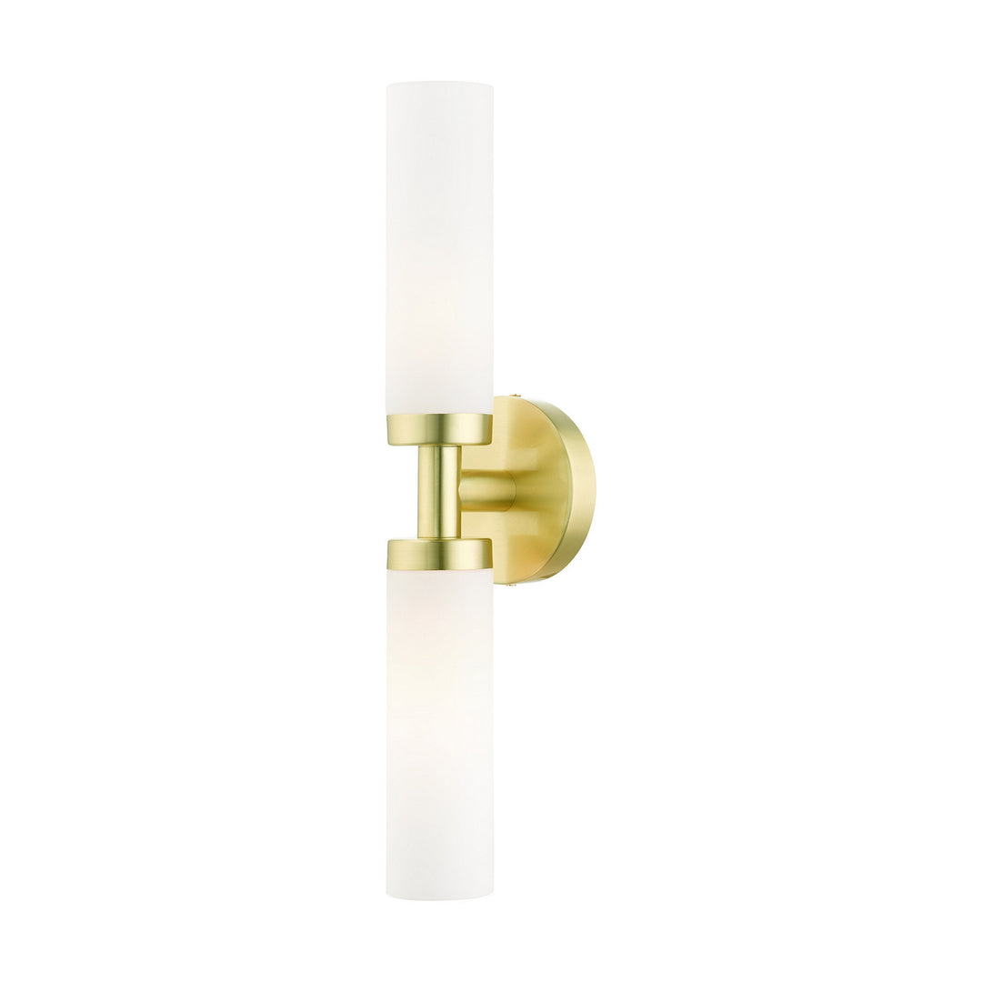 Livex Aero 10104-12 Wall Sconce Light - Satin Brass