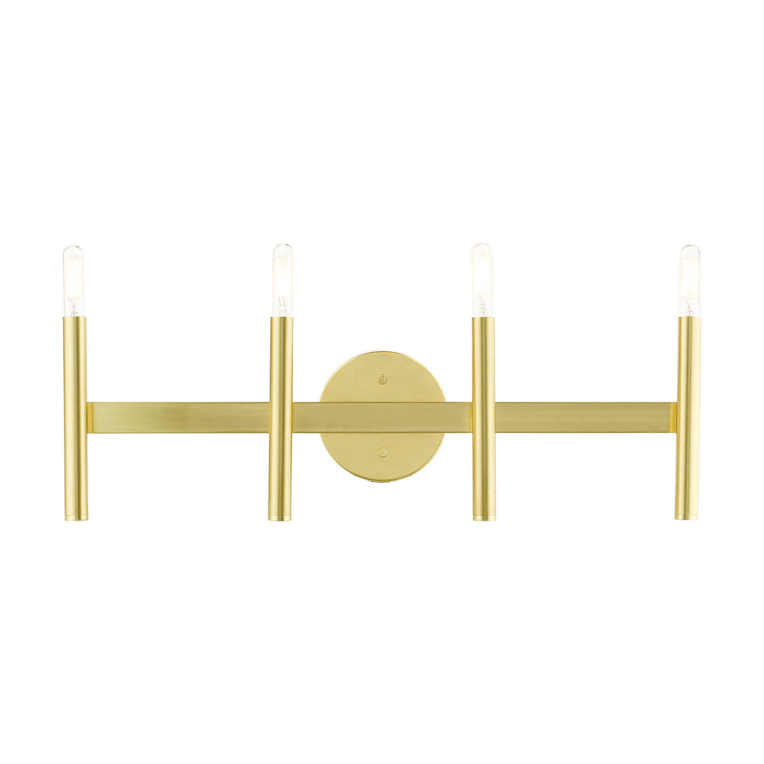 Livex Copenhagen 10344-12 Bath Vanity Light 24 in. wide - Satin Brass