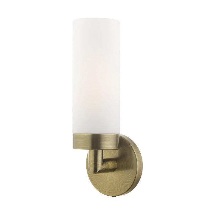 Livex Aero 15071-01 Wall Sconce Light - Antique Brass