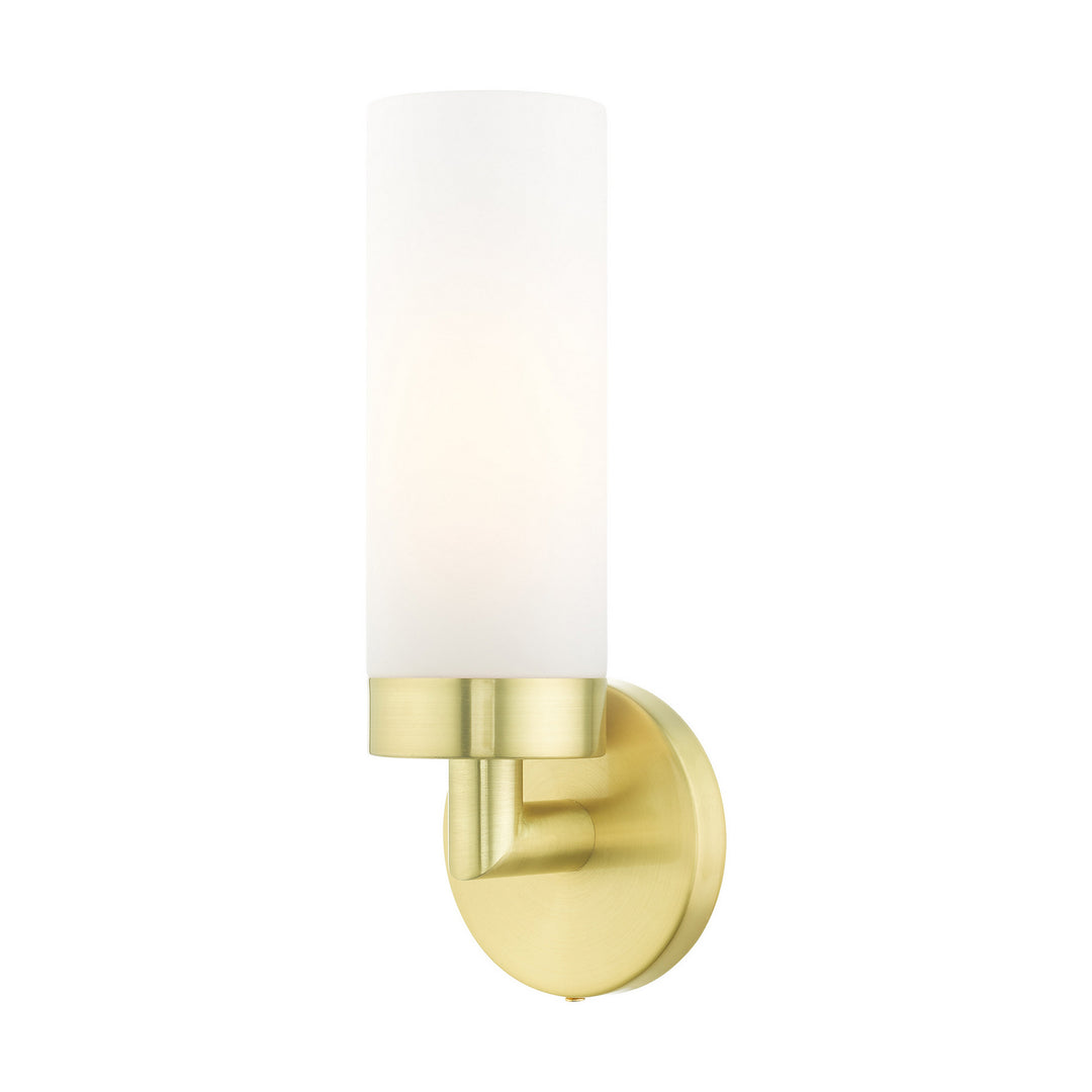 Livex Aero 15071-12 Wall Sconce Light - Satin Brass