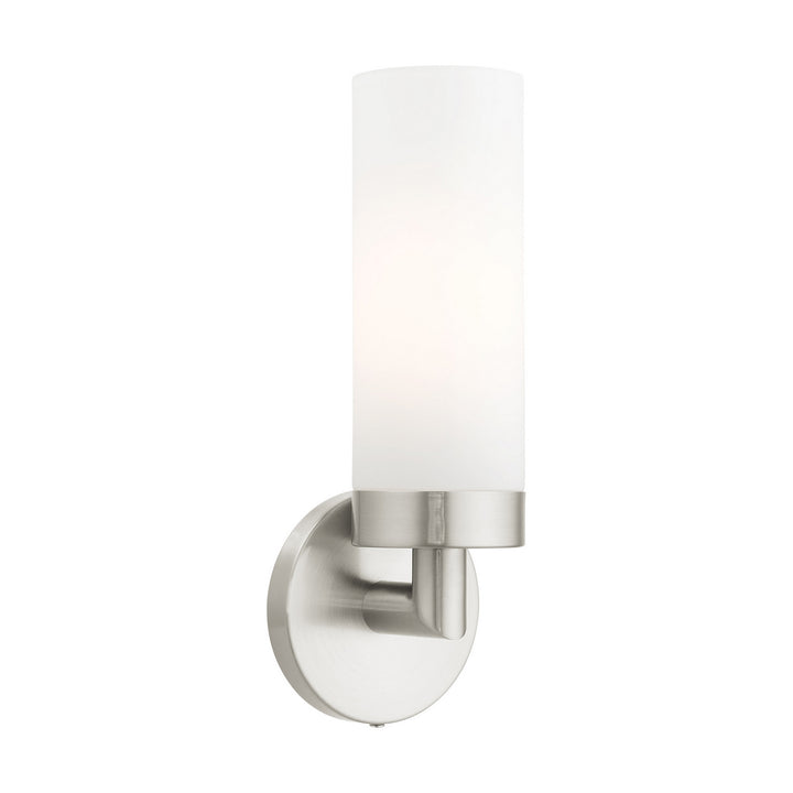 Livex Aero 15071-91 Wall Sconce Light - Brushed Nickel