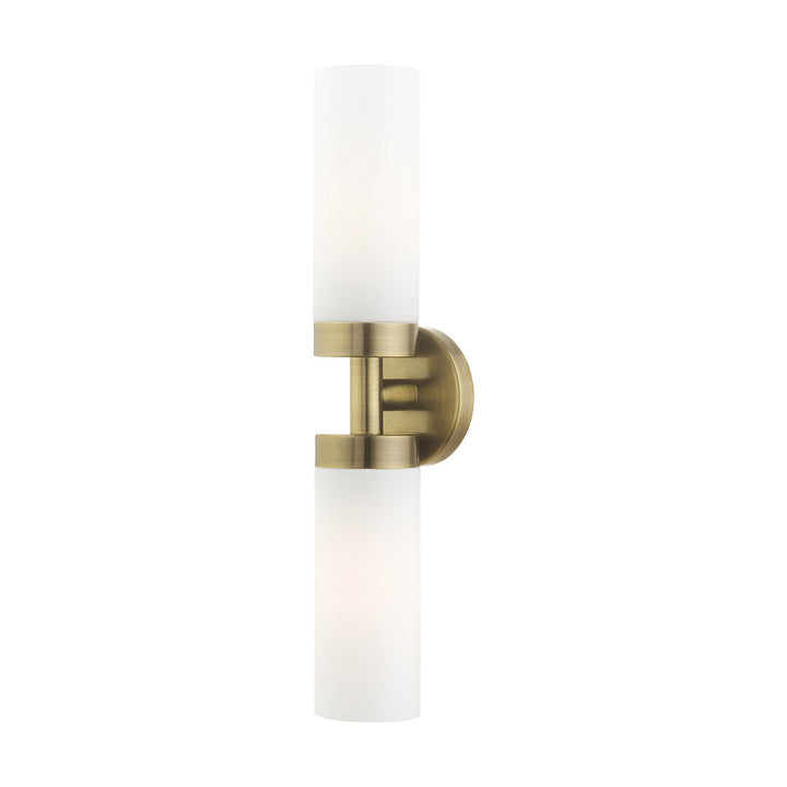 Livex Aero 15072-01 Wall Sconce Light - Antique Brass