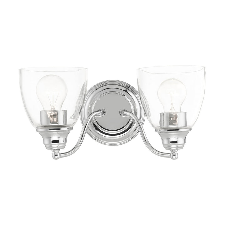 Livex Montgomery 15132-05 Bath Vanity Light 14 in. wide - Polished Chrome