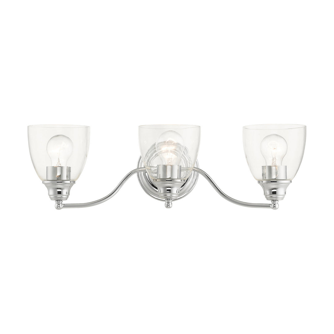 Livex Montgomery 15133-05 Bath Vanity Light 23 in. wide - Polished Chrome