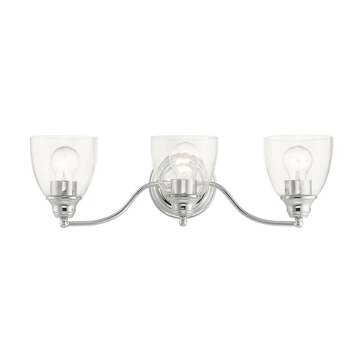 Livex Montgomery 15133-05 Bath Vanity Light 23 in. wide - Polished Chrome