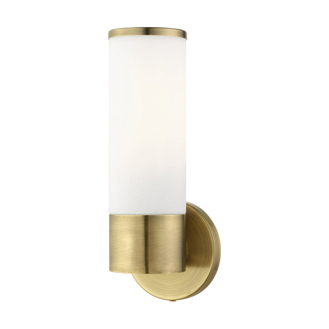 Livex Lindale 16561-01 Wall Sconce Light - Antique Brass