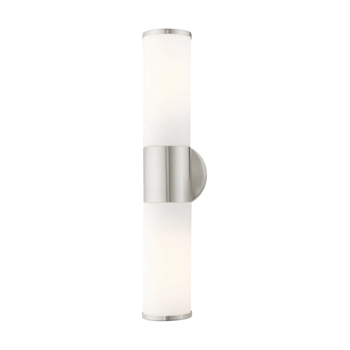 Livex Lindale 16562-91 Bath Vanity Light 19 in. wide - Brushed Nickel