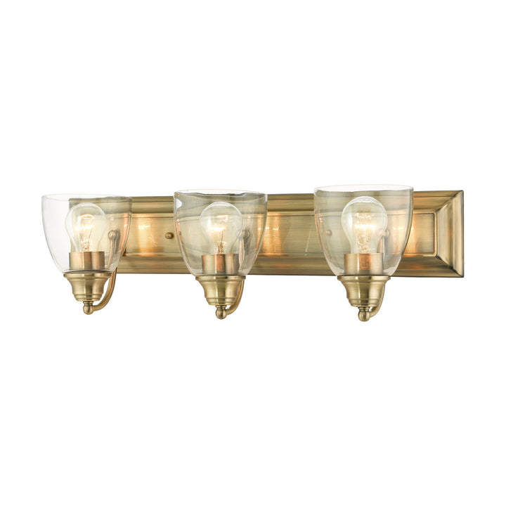 Livex Birmingham 17073-01 Bath Vanity Light 24 in. wide - Antique Brass