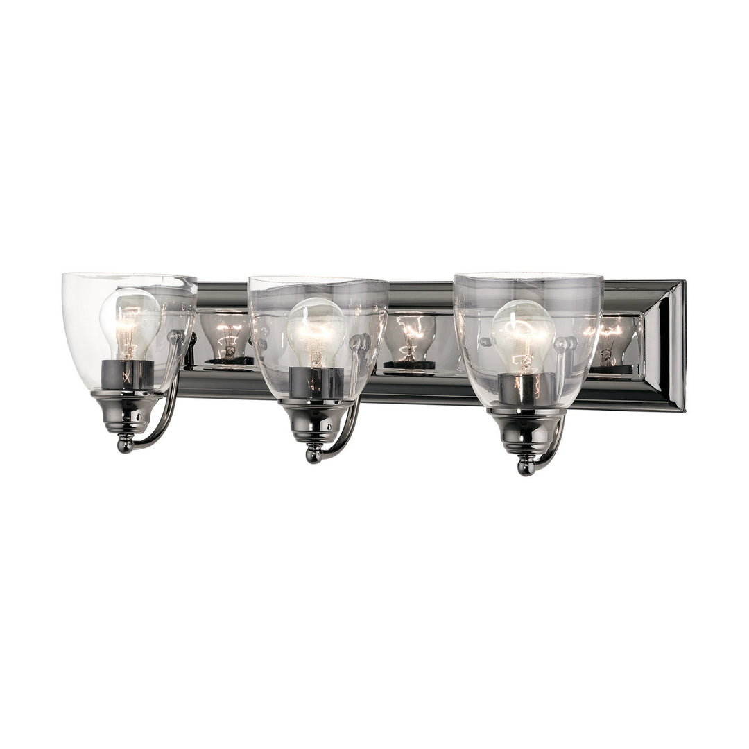 Livex Birmingham 17073-46 Bath Vanity Light 24 in. wide - Black Chrome