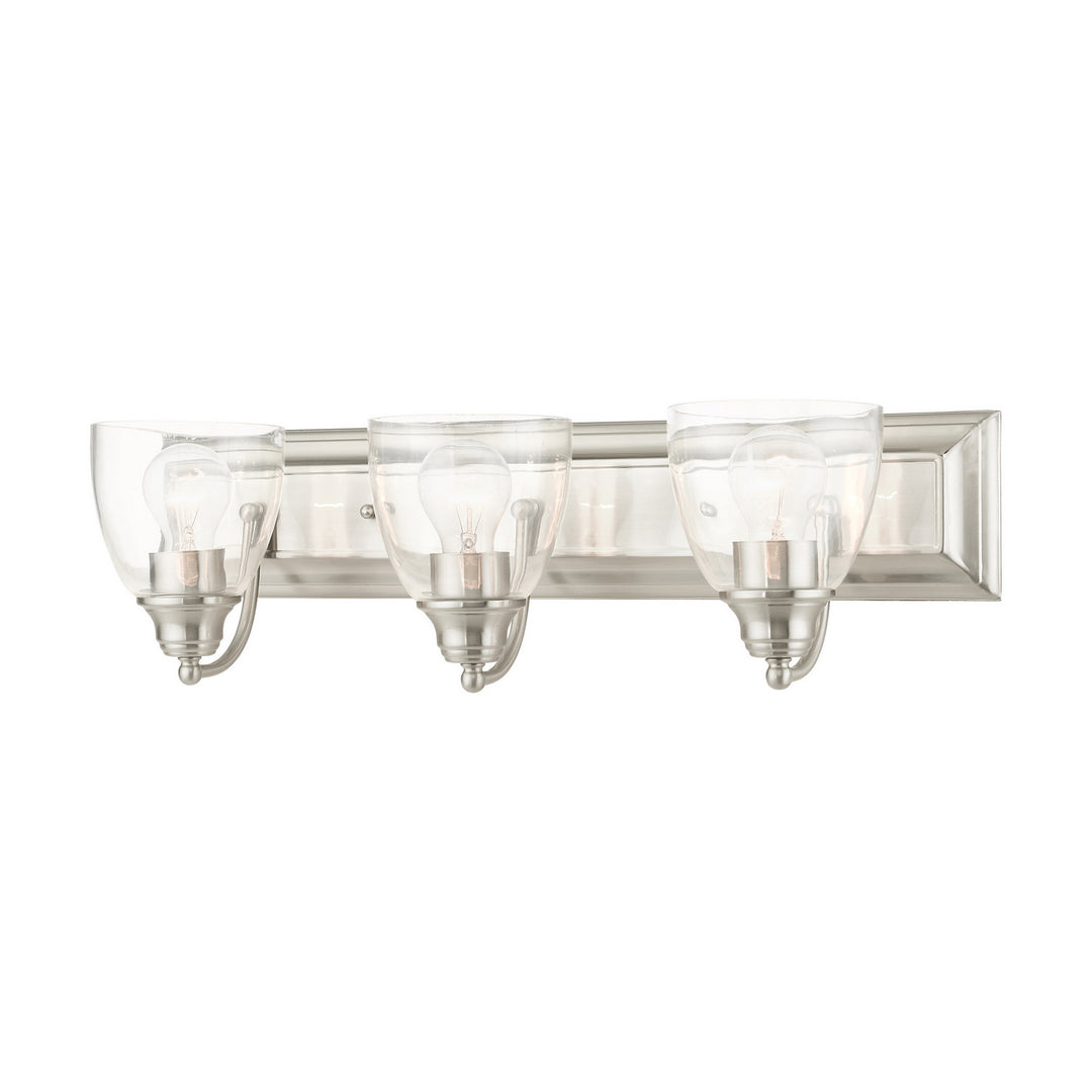 Livex Birmingham 17073-91 Bath Vanity Light 24 in. wide - Brushed Nickel