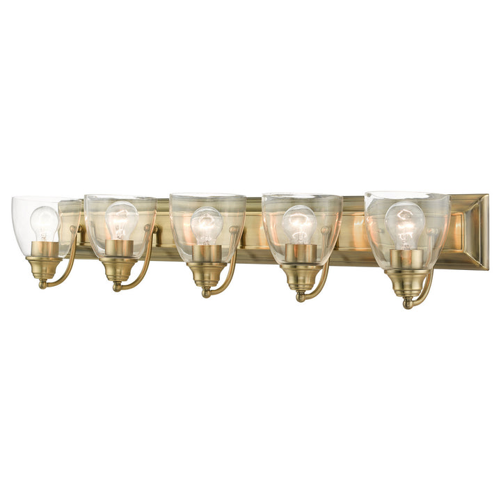 Livex Birmingham 17075-01 Bath Vanity Light 36 in. wide - Antique Brass