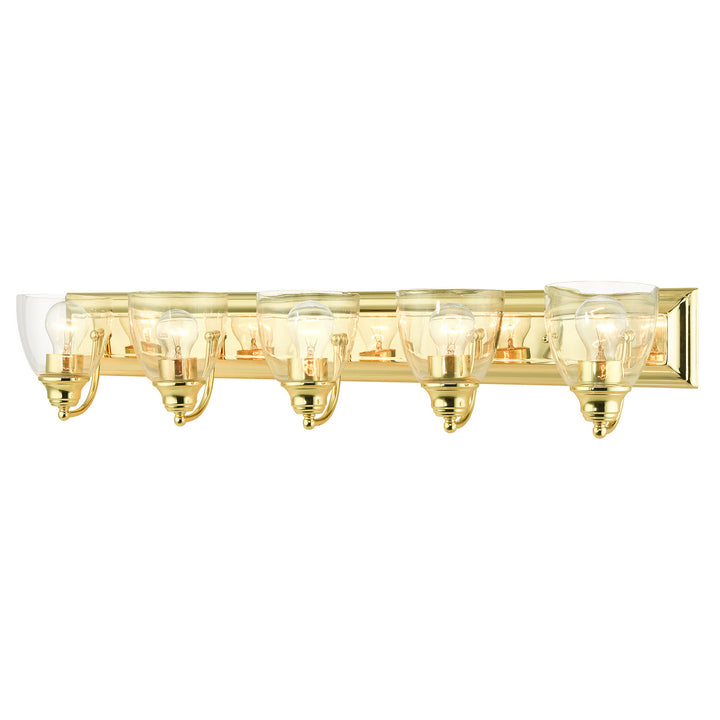 Livex Birmingham 17075-02 Bath Vanity Light 36 in. wide - Polished Brass