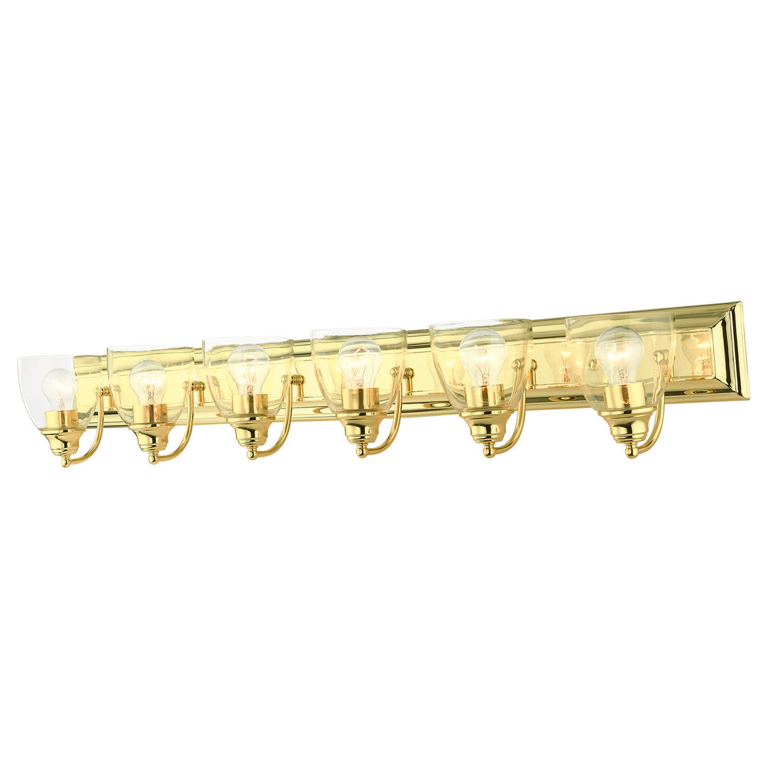 Livex Birmingham 17076-02 Bath Vanity Light 48 in. wide - Polished Brass