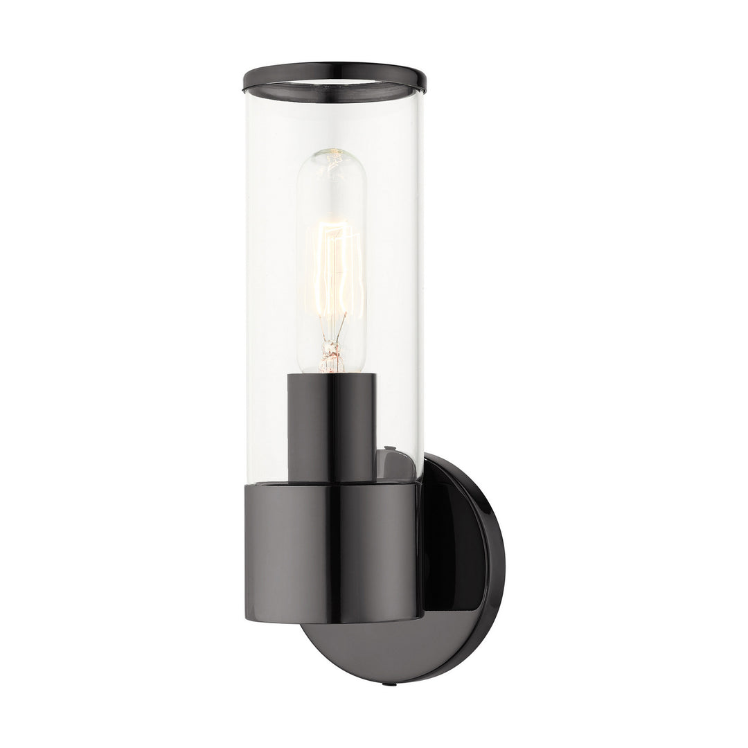 Livex Banca 17281-46 Wall Sconce Light - Black Chrome