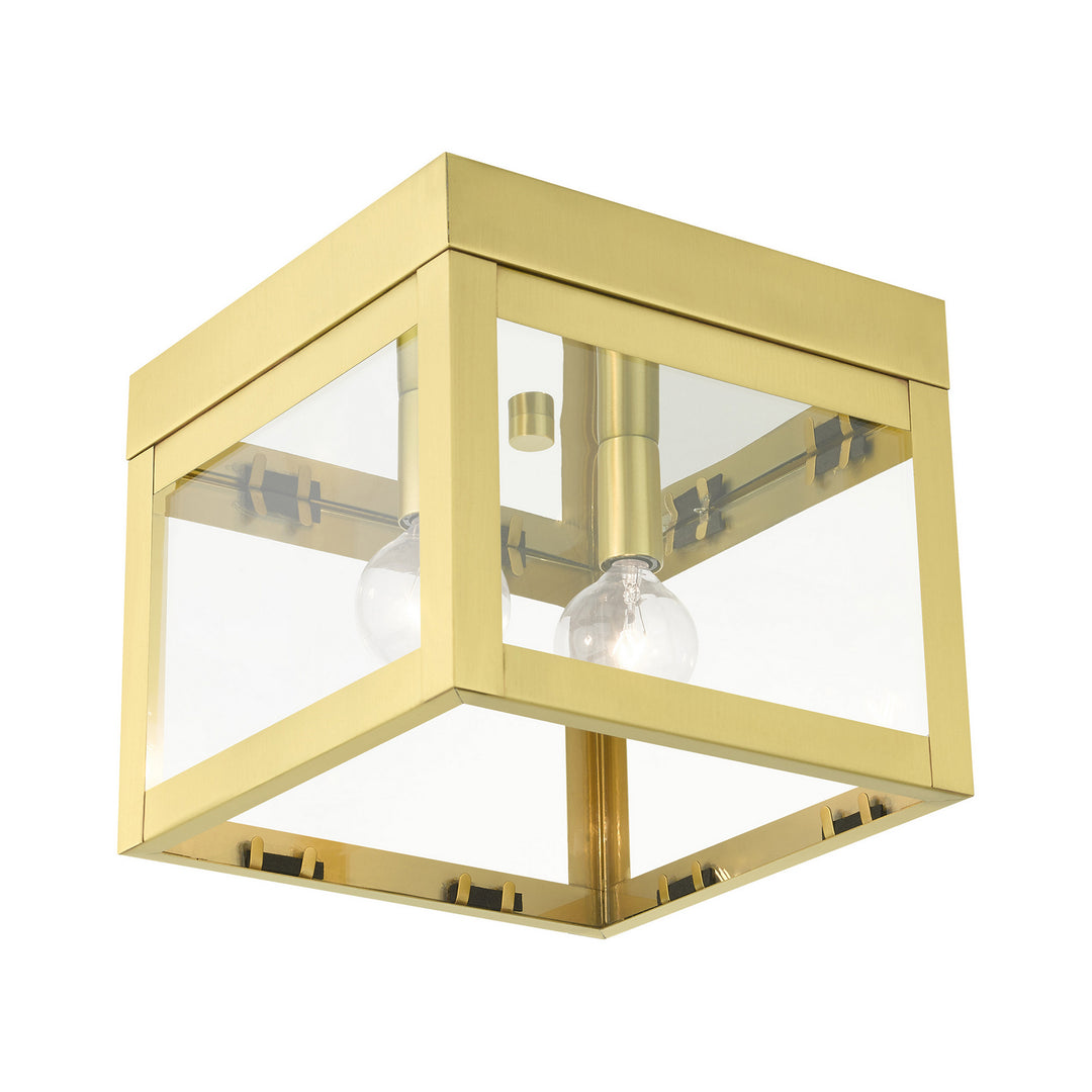 Livex Nyack 20588-12 Ceiling Light - Satin Brass