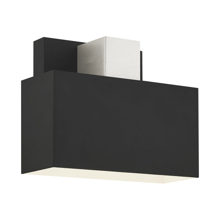 Livex Lighting 22422-04 Modern Lynx Outdoor Black W/ Brushed Nickels