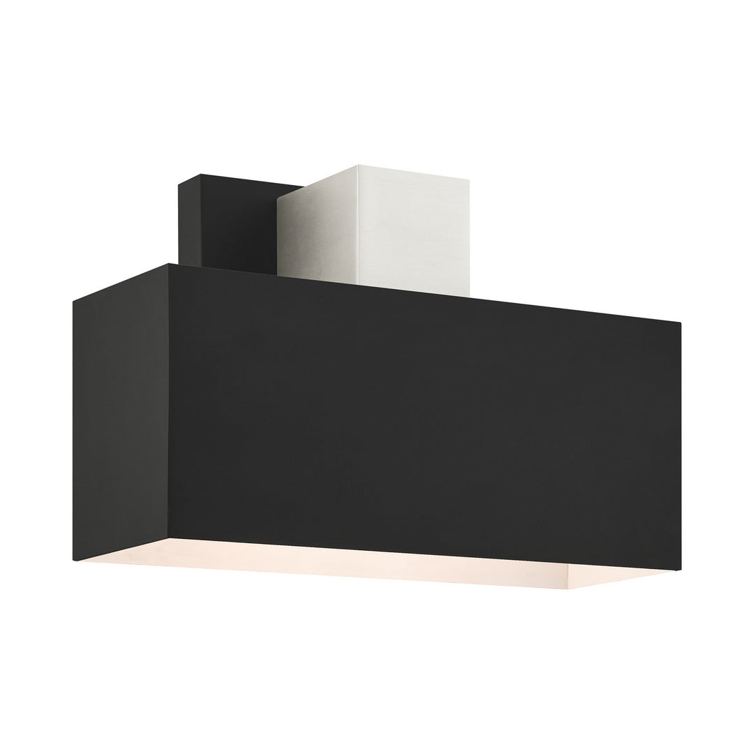 Livex Lighting 22423-04 Modern Lynx Outdoor Black W/ Brushed Nickels