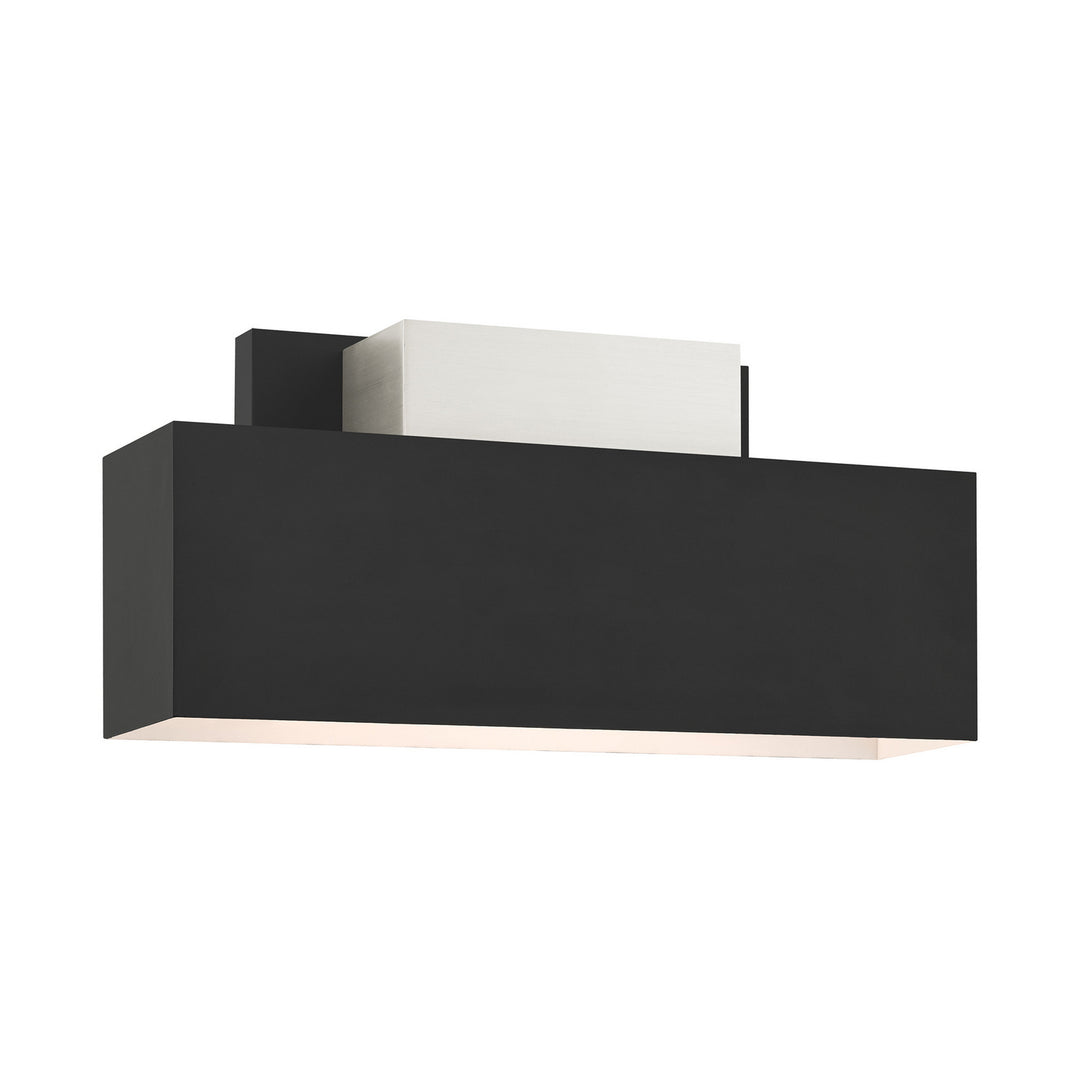 Livex Lighting 22424-04 Modern Lynx Outdoor Black W/ Brushed Nickels