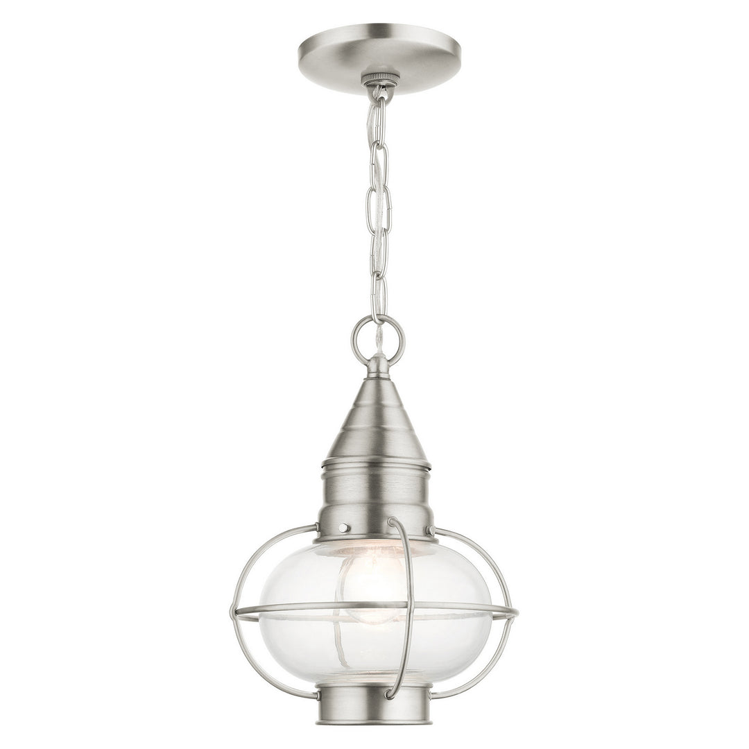 Livex Lighting 26910-91  Newburyport Outdoor Brushed Nickel
