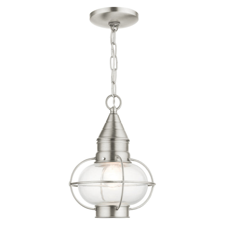 Livex Lighting 26910-91  Newburyport Outdoor Brushed Nickel