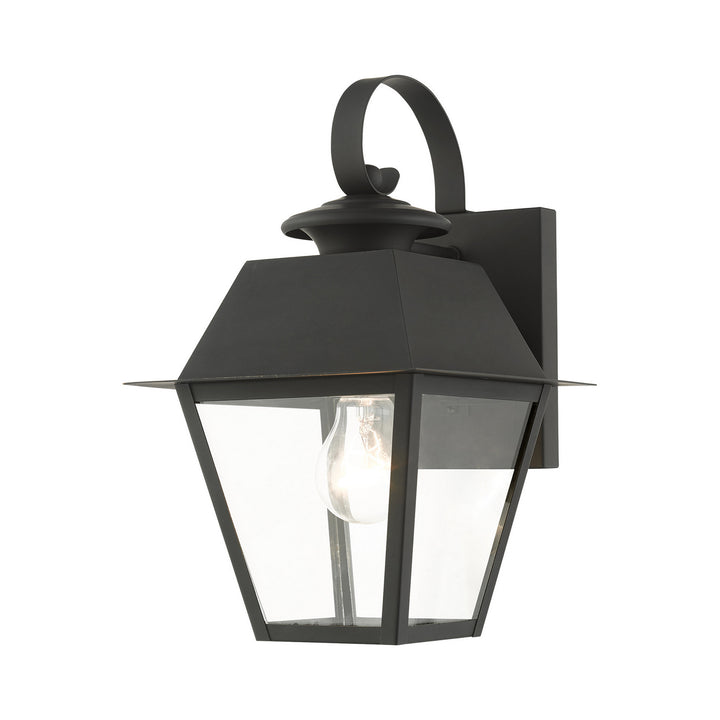 Livex Lighting 27212-04  Wentworth Outdoor Black W/ Brushed Nickel Cluster