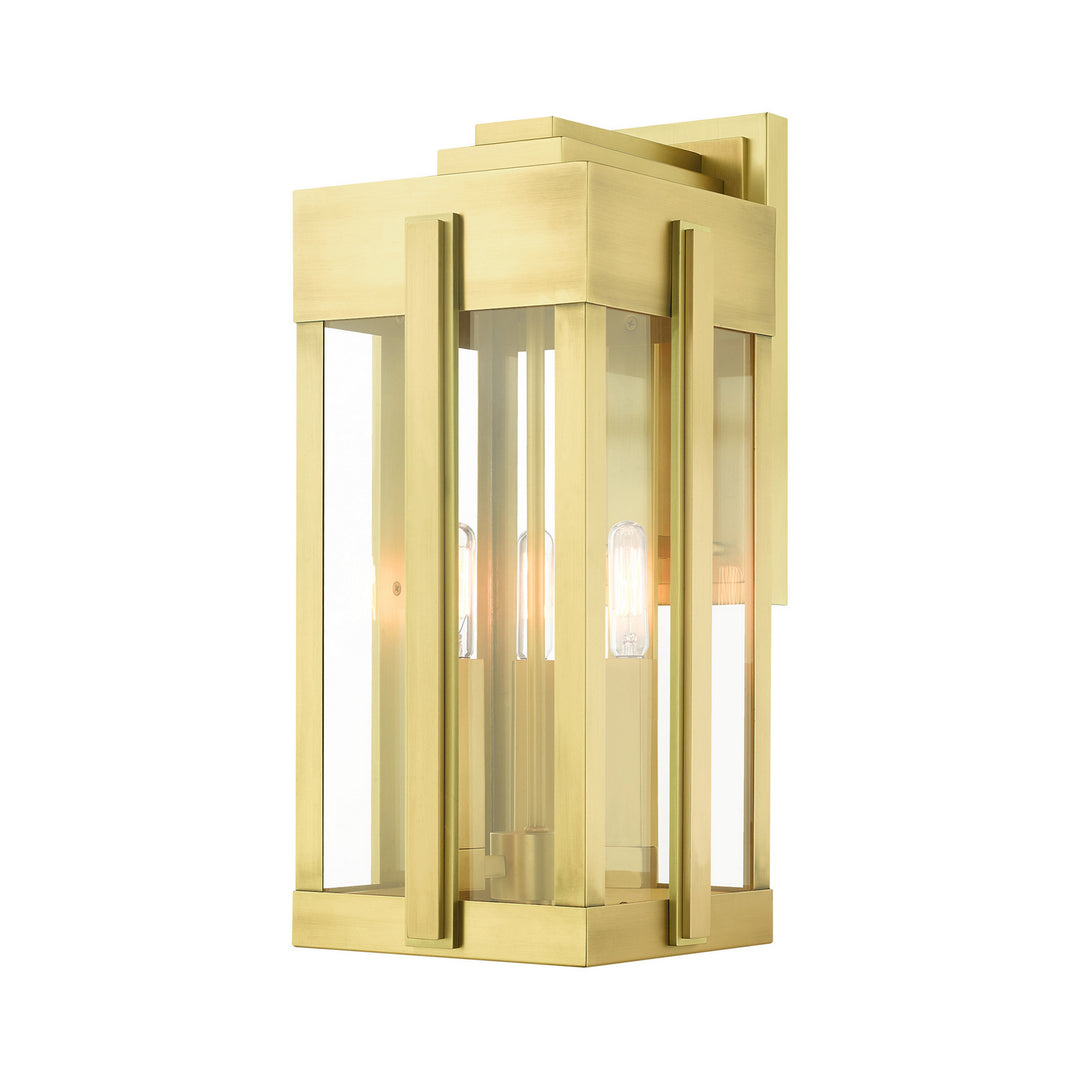 Livex Lighting 27714-08  Lexington Outdoor Natural Brass