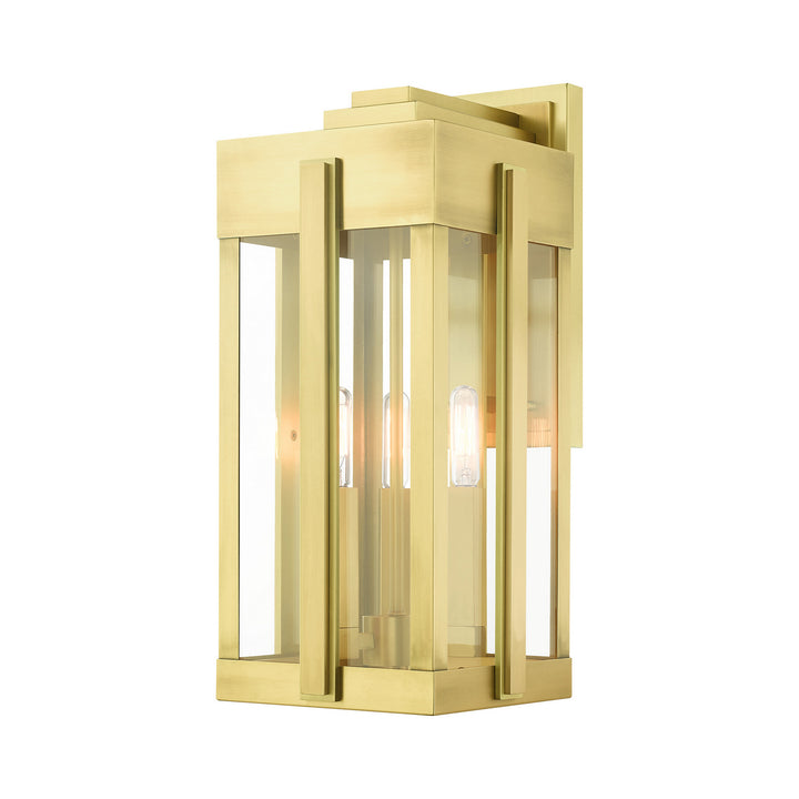 Livex Lighting 27714-08  Lexington Outdoor Natural Brass