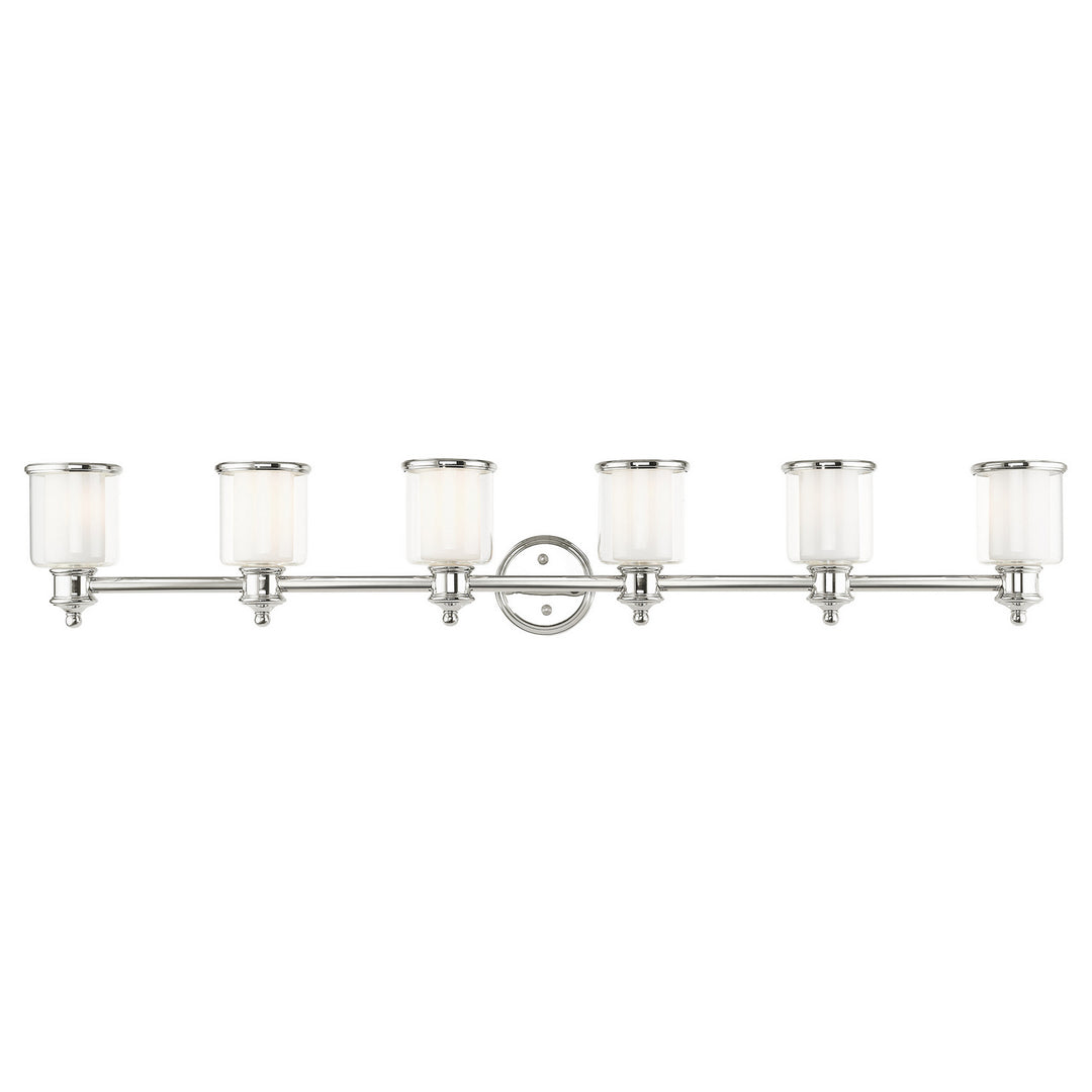 Livex Middlebush 40216-35 Bath Vanity Light 55 in. wide - Polished Nickel