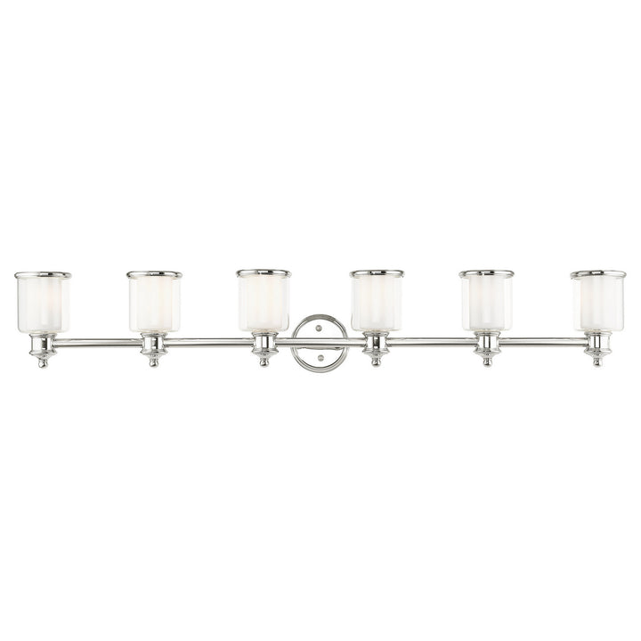 Livex Middlebush 40216-35 Bath Vanity Light 55 in. wide - Polished Nickel