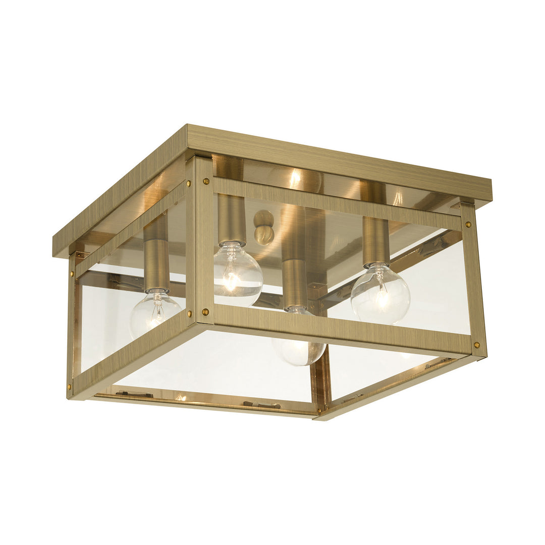 Livex Milford 4032-01 Ceiling Light - Antique Brass