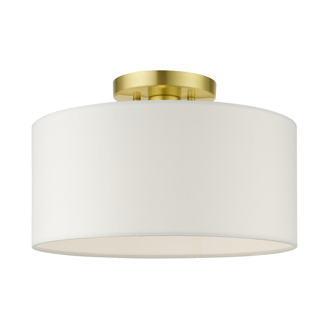 Livex Meridian 41097-12 Ceiling Light - Satin Brass