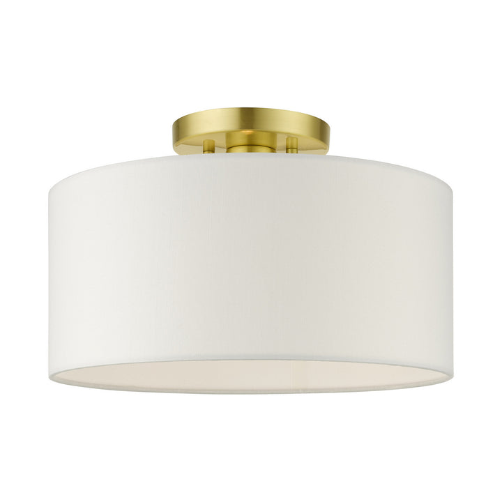 Livex Meridian 41097-12 Ceiling Light - Satin Brass