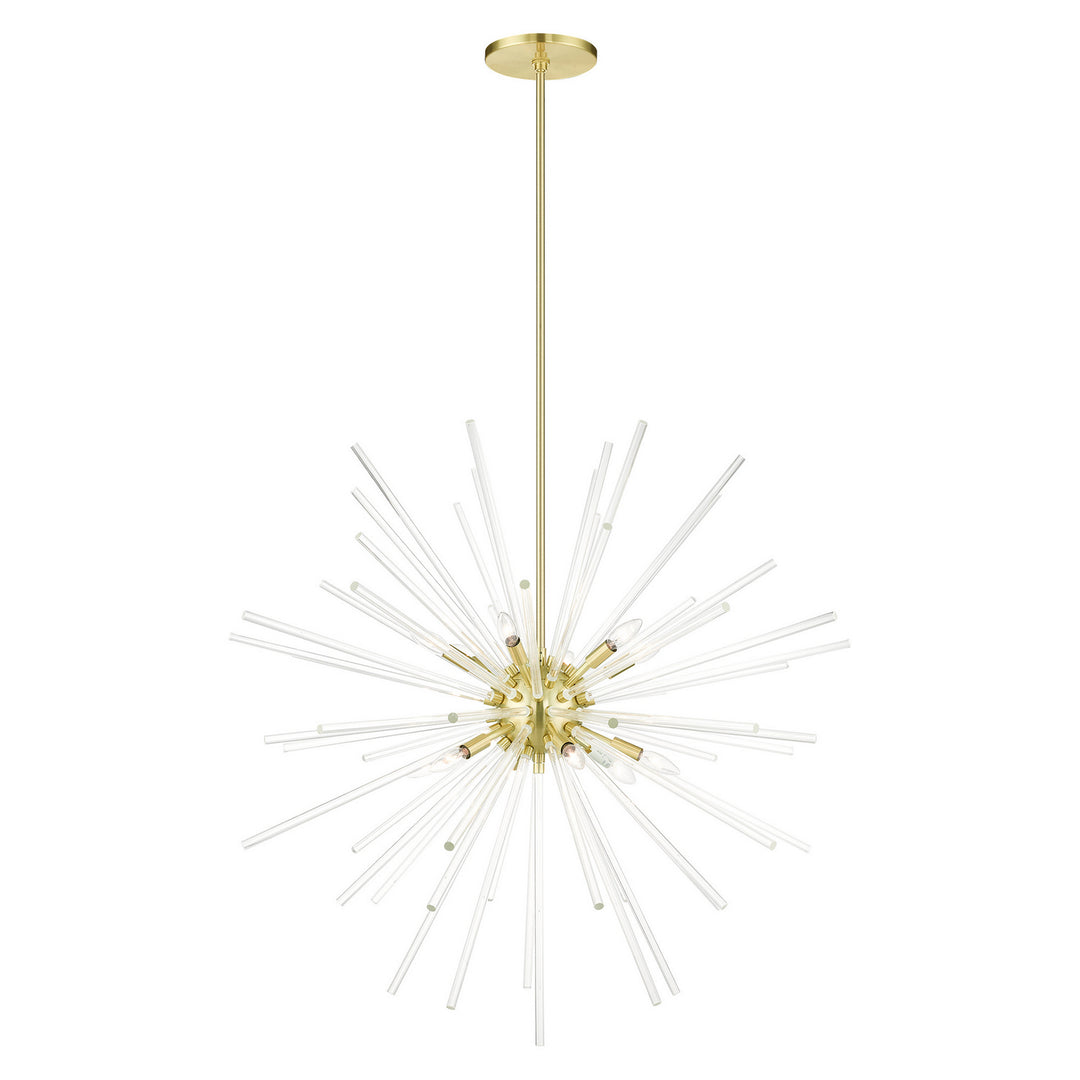 Livex Utopia 41259-12 Chandelier Light - Satin Brass