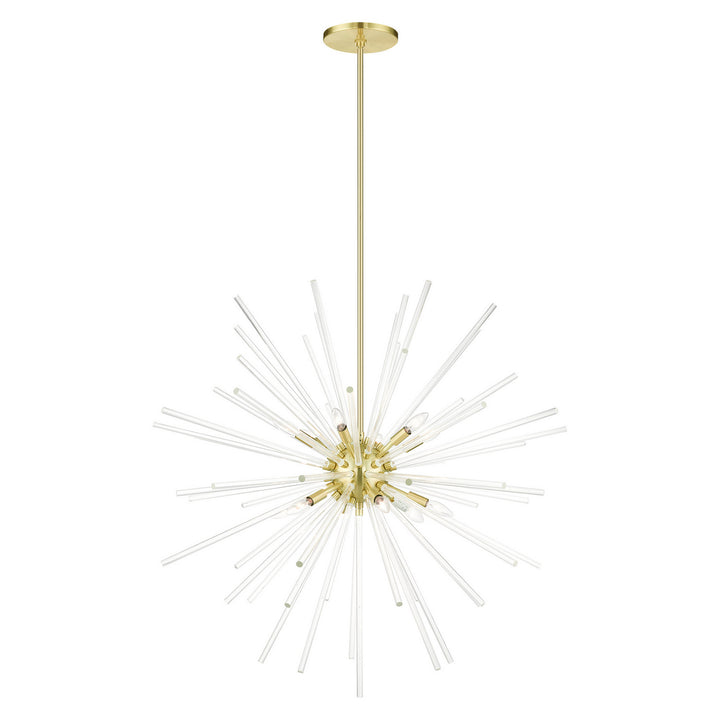 Livex Utopia 41259-12 Chandelier Light - Satin Brass