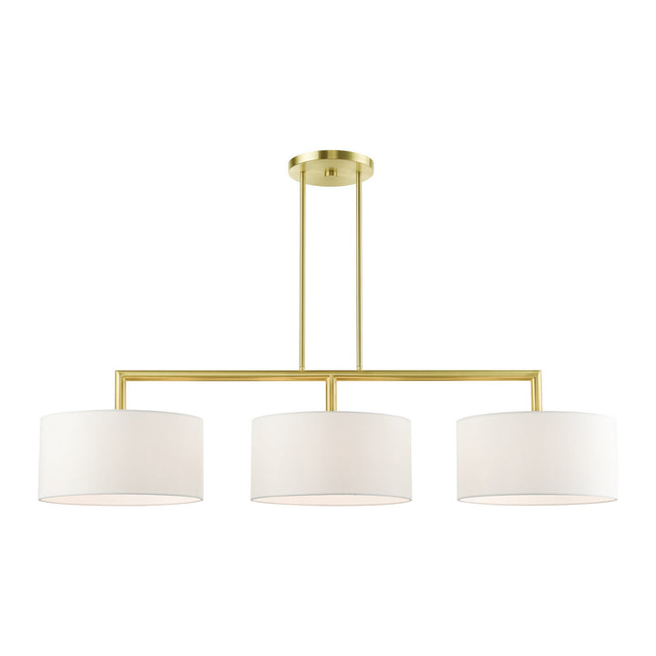 Livex Meridian 45493-12 Pendant Light - Satin Brass