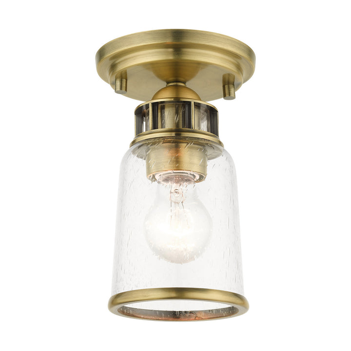 Livex Lawrenceville 45501-01 Ceiling Light - Antique Brass