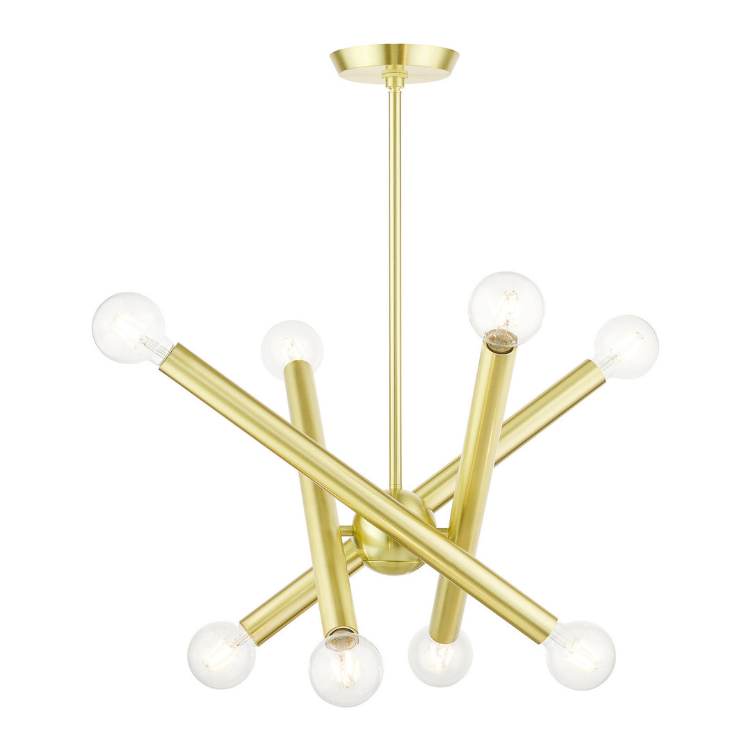 Livex Stafford 45584-12 Chandelier Light - Satin Brass