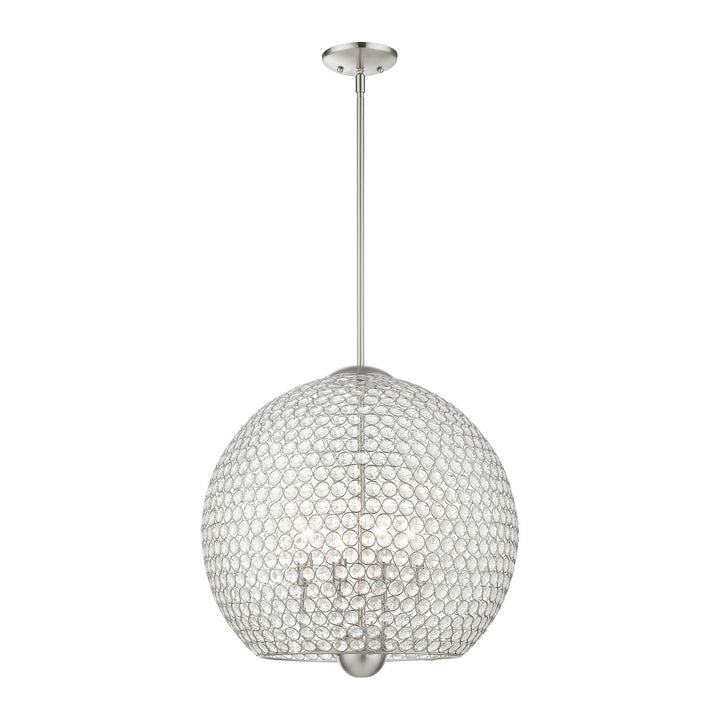 Livex Cassandra 45724-91 Pendant Light - Brushed Nickel