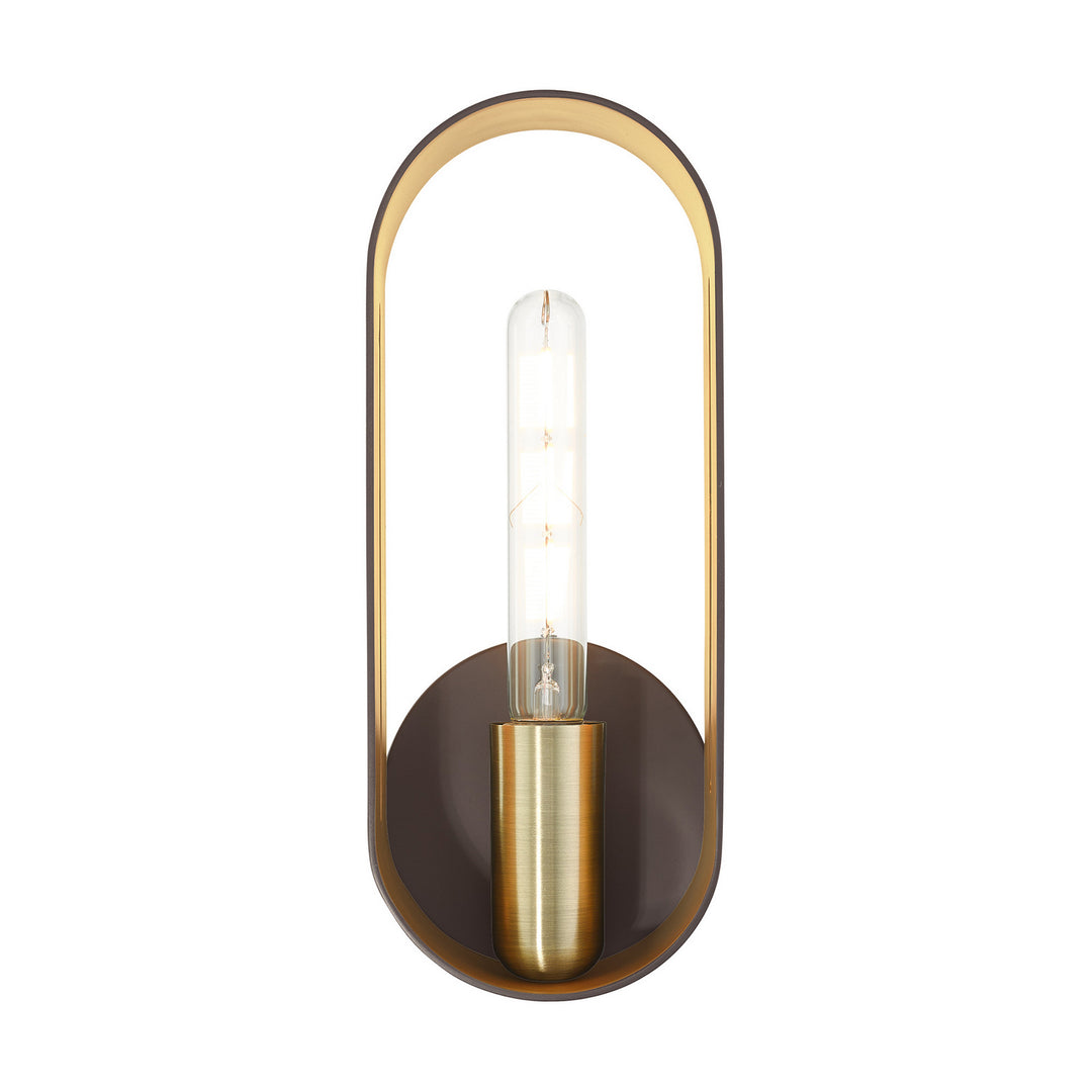 Livex Ravena 45762-07 Wall Sconce Light - Bronze w/ Antique Brasss