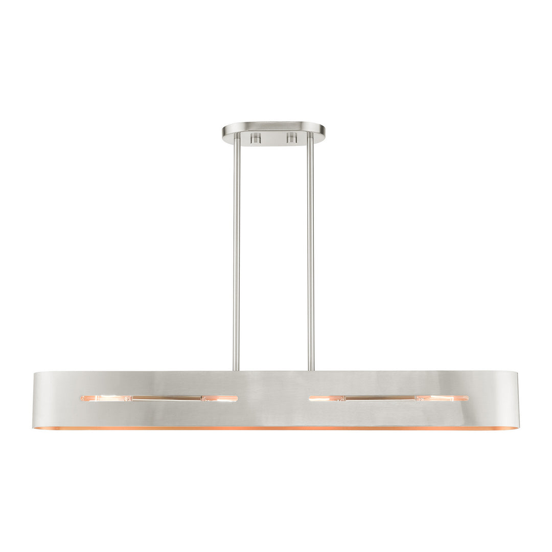 Livex Ravena 45767-91 Pendant Light - Brushed Nickel
