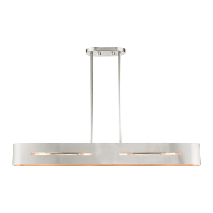 Livex Ravena 45767-91 Pendant Light - Brushed Nickel