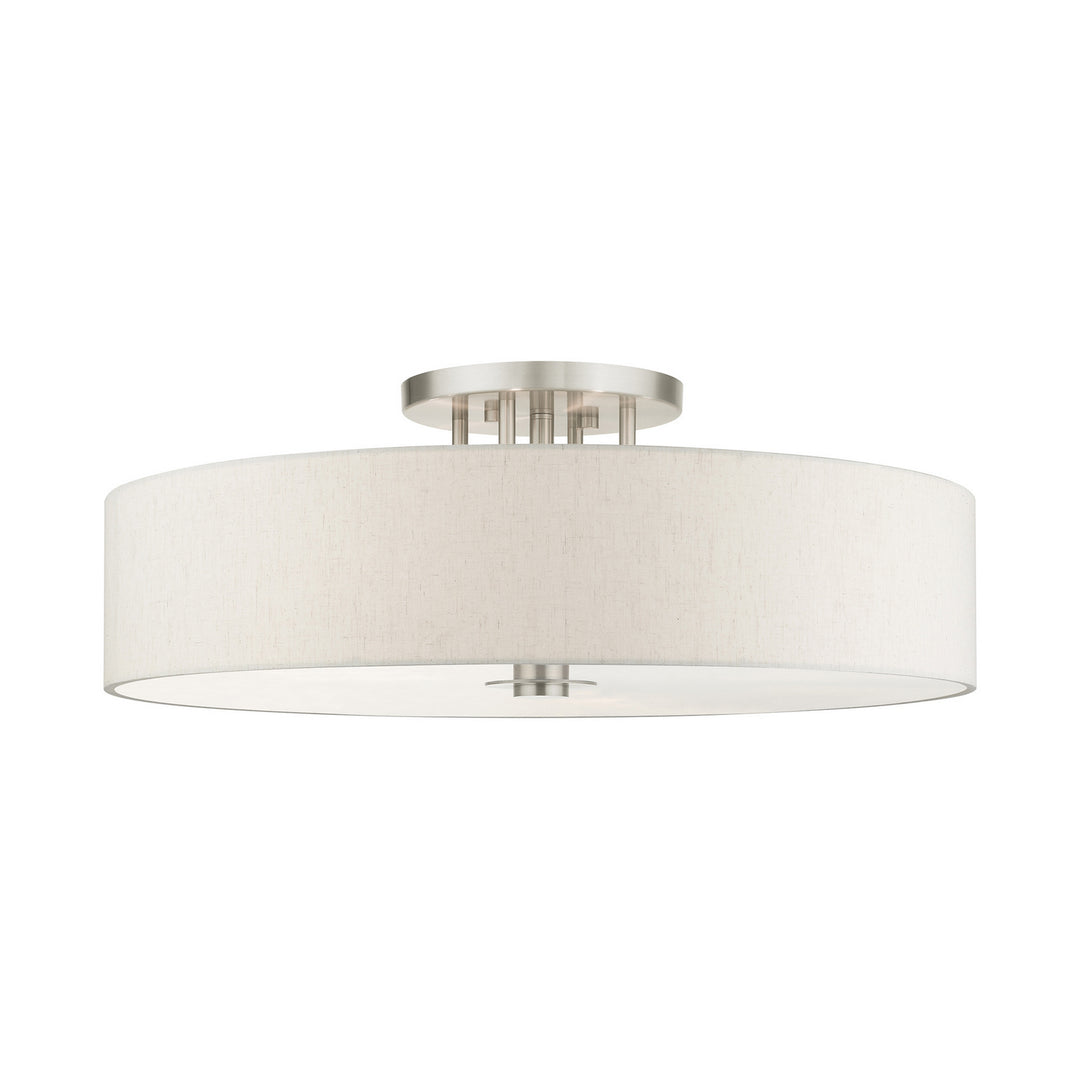 Livex Meridian 45848-91 Ceiling Light - Brushed Nickel