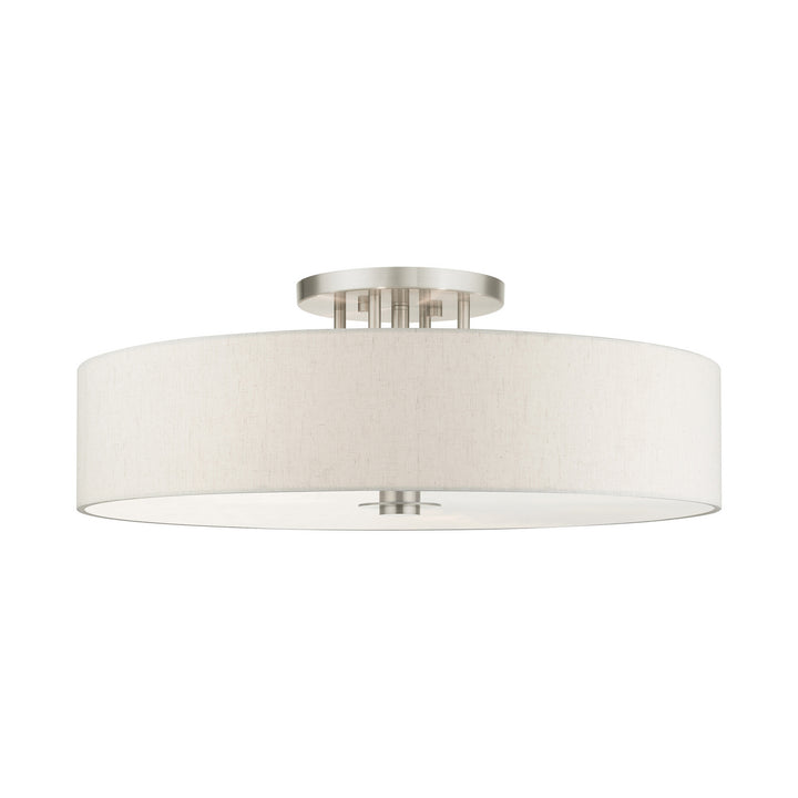 Livex Meridian 45848-91 Ceiling Light - Brushed Nickel