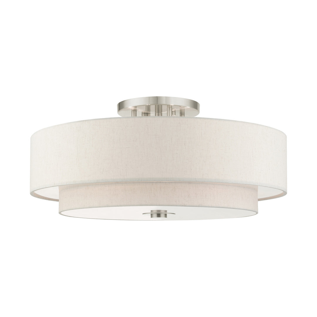 Livex Meridian 45849-91 Ceiling Light - Brushed Nickel