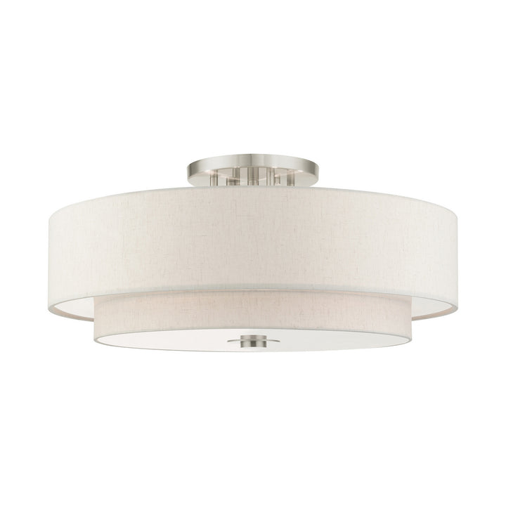 Livex Meridian 45849-91 Ceiling Light - Brushed Nickel