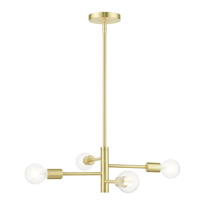Livex Bannister 45864-12 Chandelier Light - Satin Brass