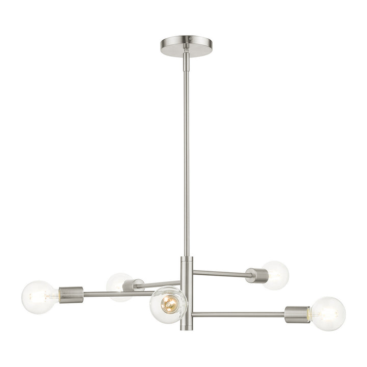 Livex Bannister 45865-91 Chandelier Light - Brushed Nickel