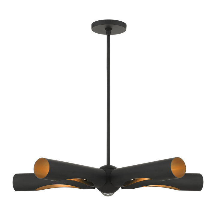 Livex Novato 45895-04 Chandelier Light - Black