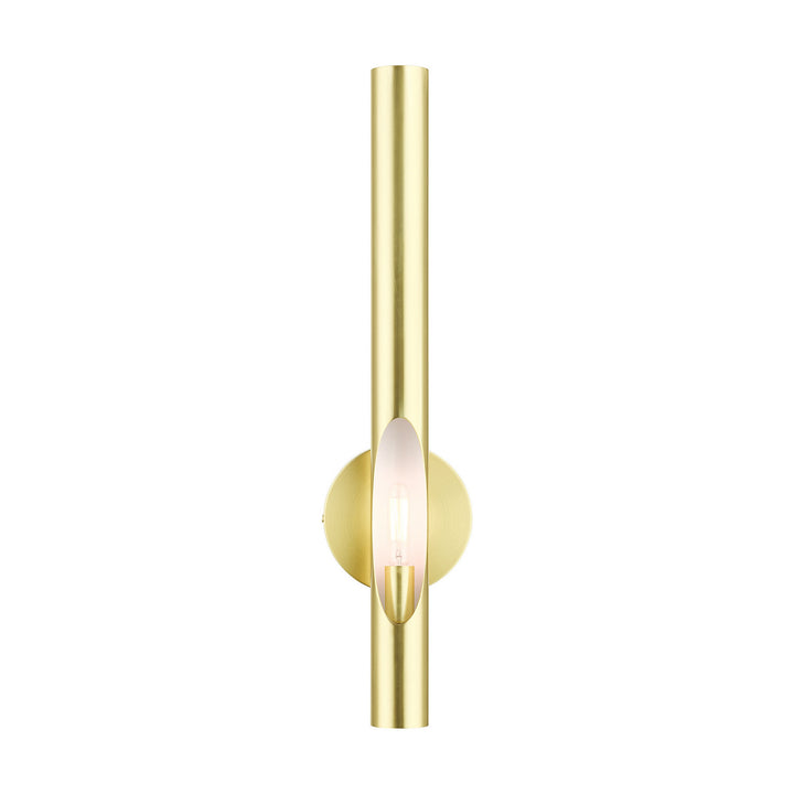 Livex Acra 45911-12 Wall Sconce Light - Satin Brass